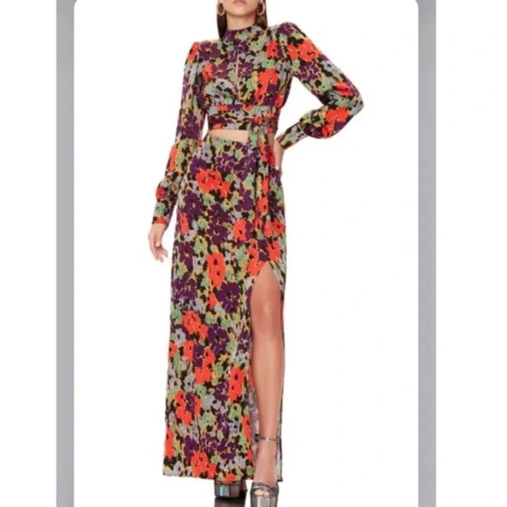 AFRM High Neck Top + Maxi Skirt Set